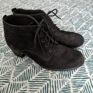 Clark's Lace Up Black Bootie
